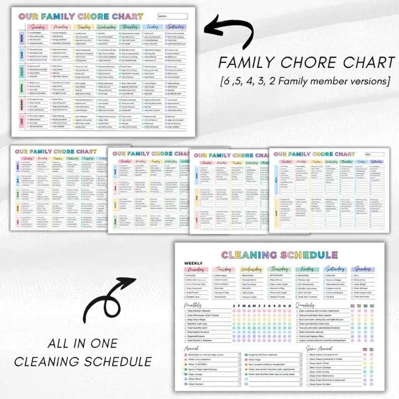 Digital Cleaning & Declutter Planner | Easy-to-Use Schedules & Checklists