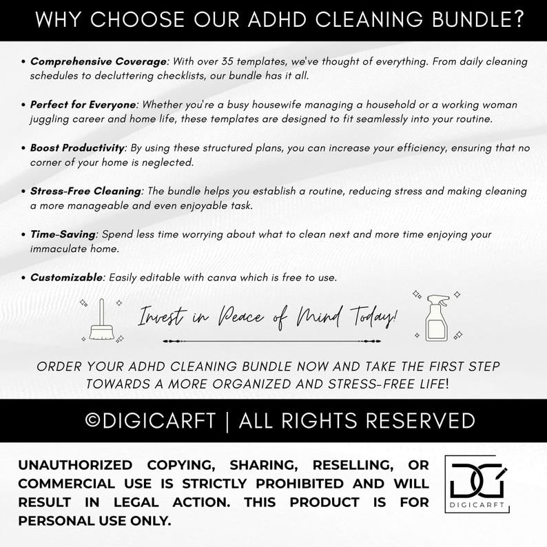 Digital Cleaning & Declutter Planner | Easy-to-Use Schedules & Checklists